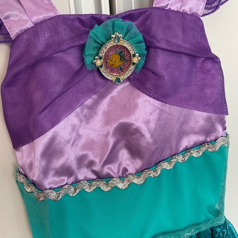 Fantasia Pequena Sereia Body Bebê - Ariel Baby Roupa