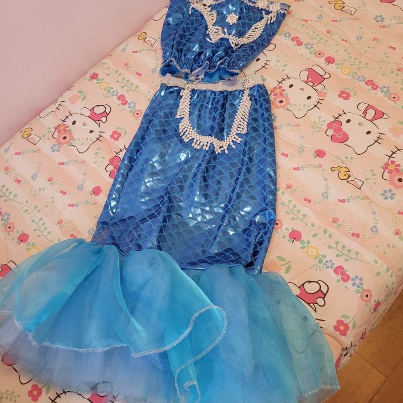 Fantasia Infantil Sereia Roupa Menina