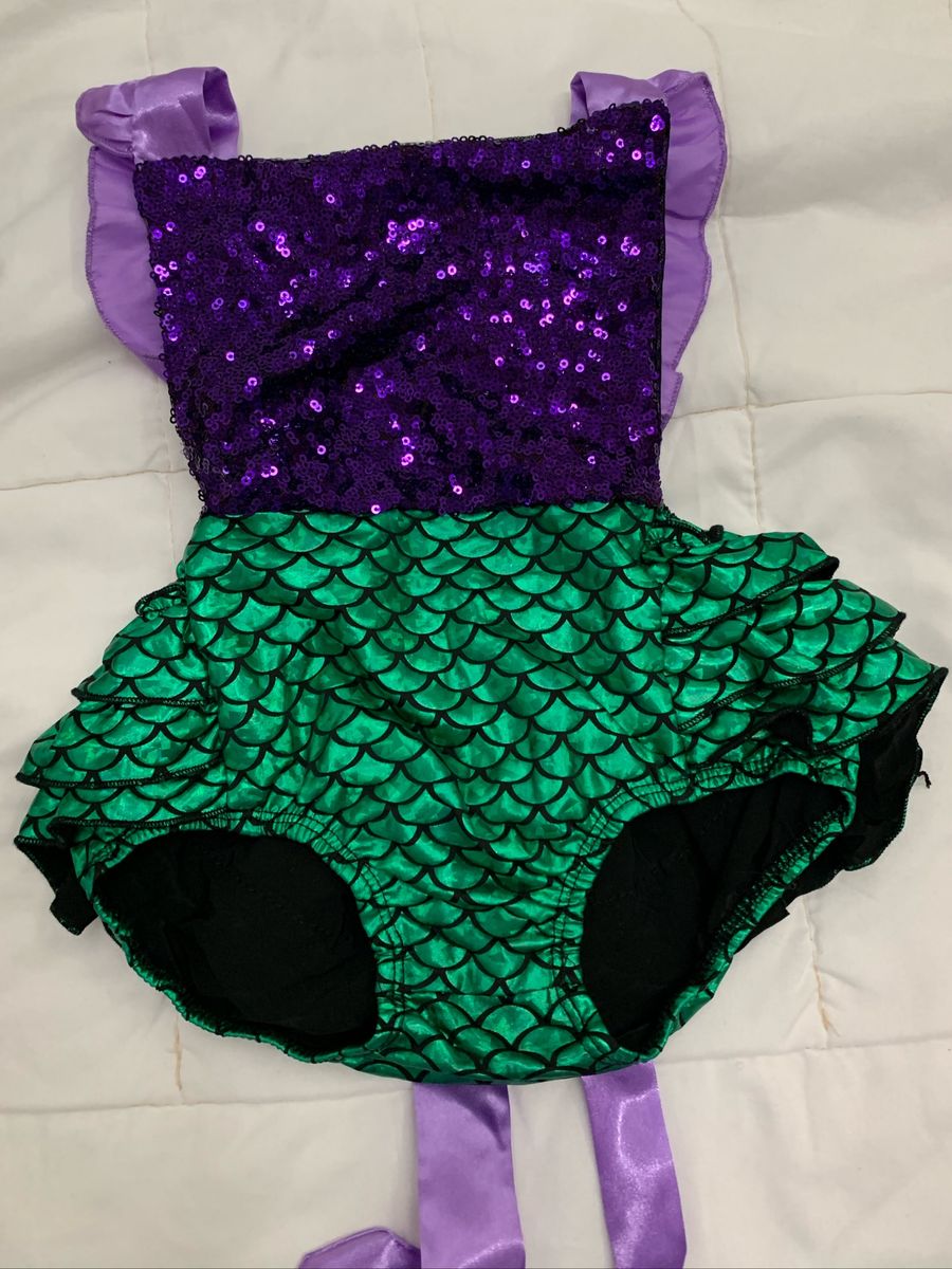roupa pequena sereia infantil