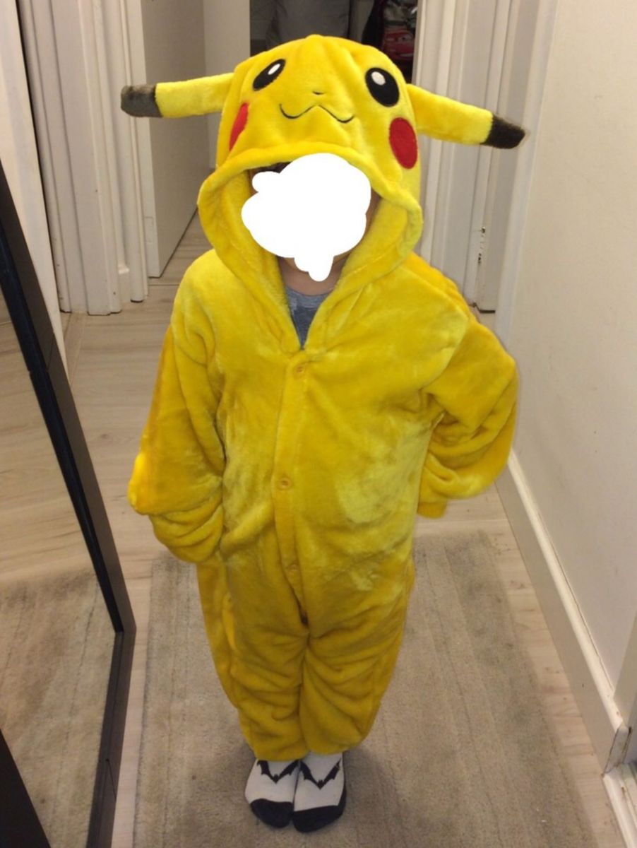 Fantasia Pijama Pikachu Roupa Infantil Para Menino Usado Enjoei