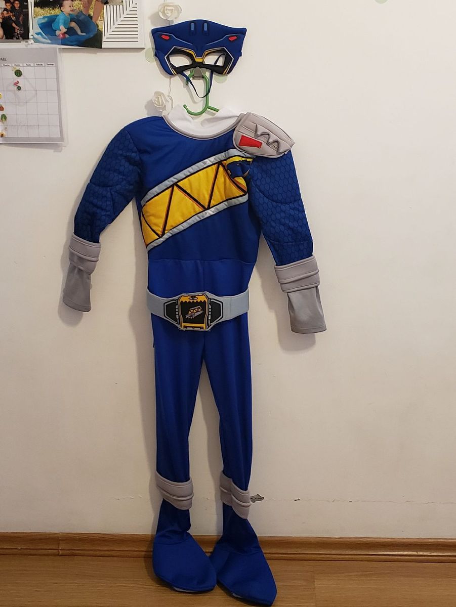 Fantasia Power Ranger Dino Charge Tamanho M Sulamerica Roupa Infantil Para Menino Sulamericana