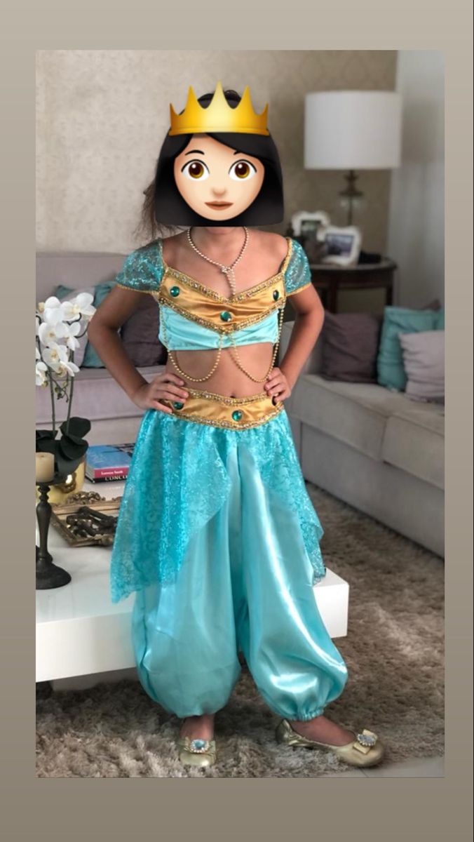 Fantasia Moana Infantil Cropped Luxo Festa Princesa Menina