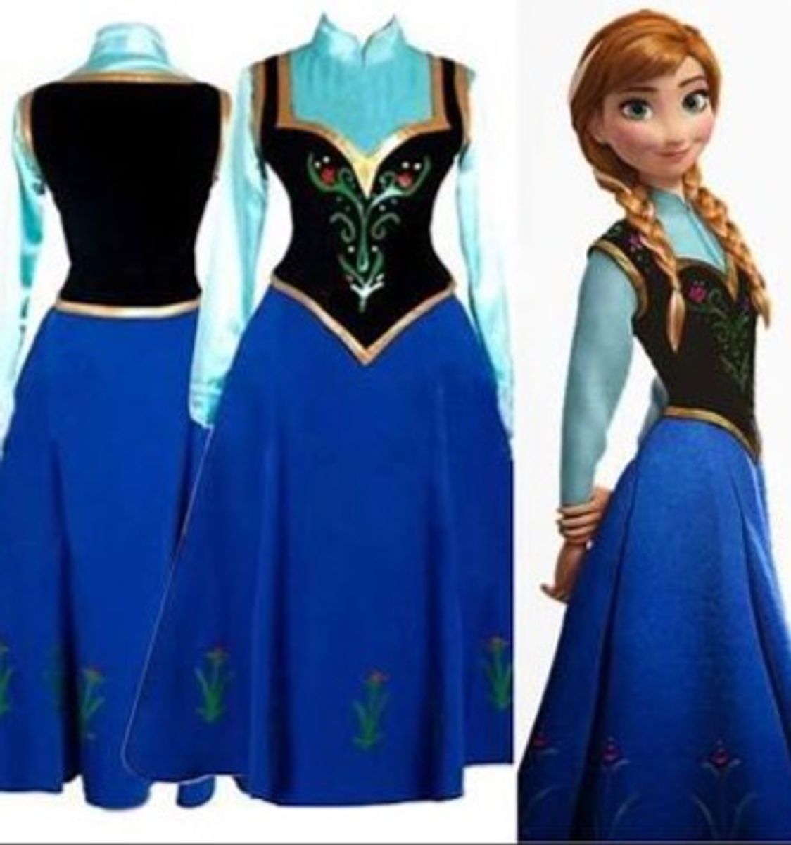 Fantasia anna frozen store adulto