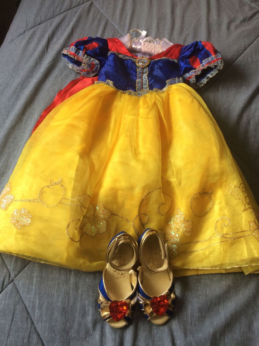 sapato da branca de neve infantil