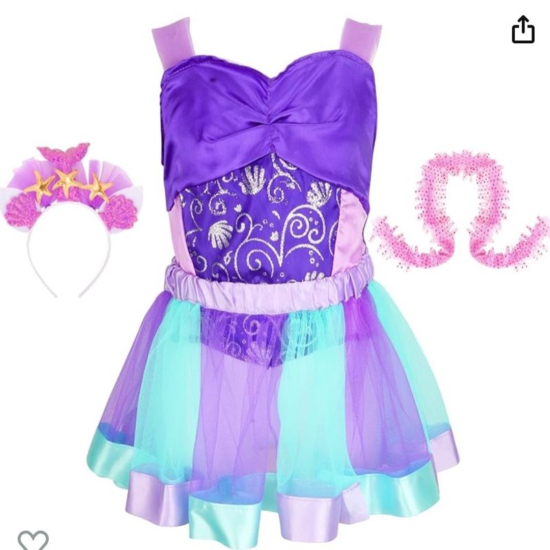 Fantasia Sereia Infantil de 3 a 5 Anos, Roupa Infantil para Menina Nunca  Usado 92214237