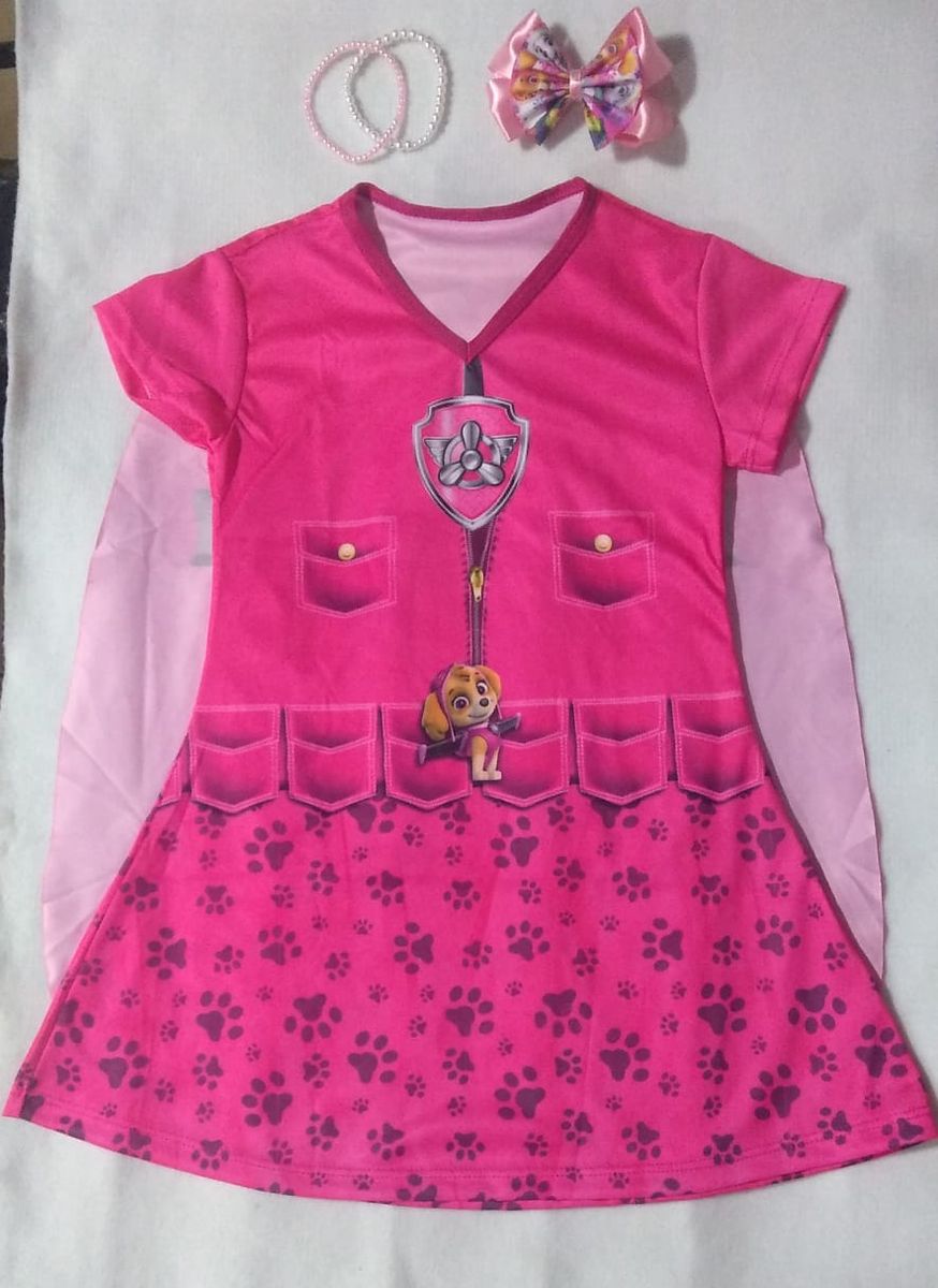 roupa menina patrulha canina