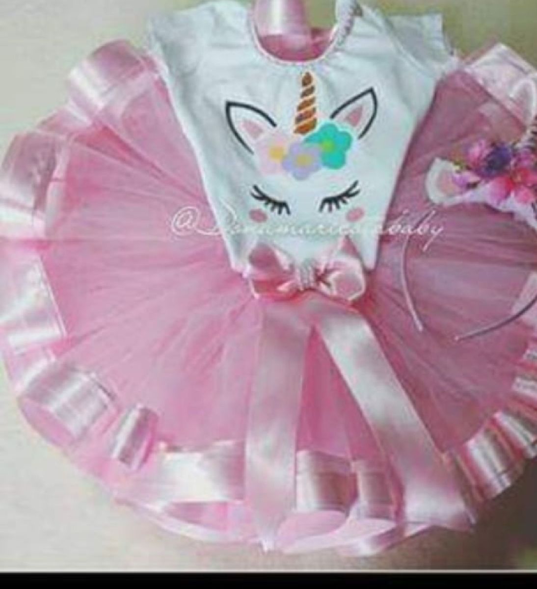 vestido mae e filha unicornio