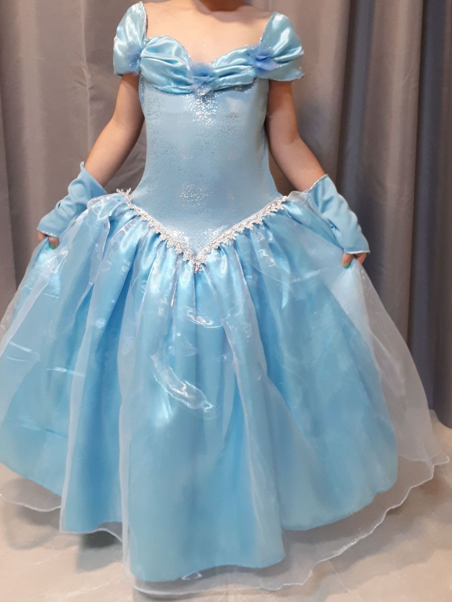 vestido da princesa cinderela