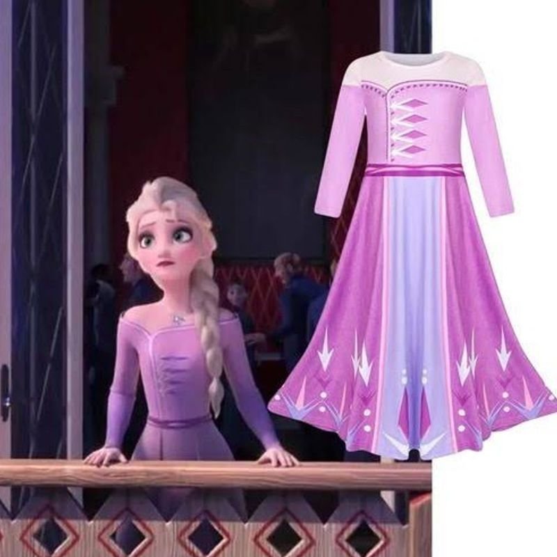 Vestido Frozen Elsa Fantasia com Capa | Roupa Infantil para Menina Nunca  Usado 77226989 | enjoei