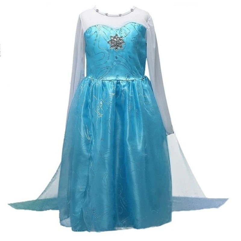 Vestido Frozen Elsa Fantasia com Capa | Roupa Infantil para Menina Nunca  Usado 77226989 | enjoei