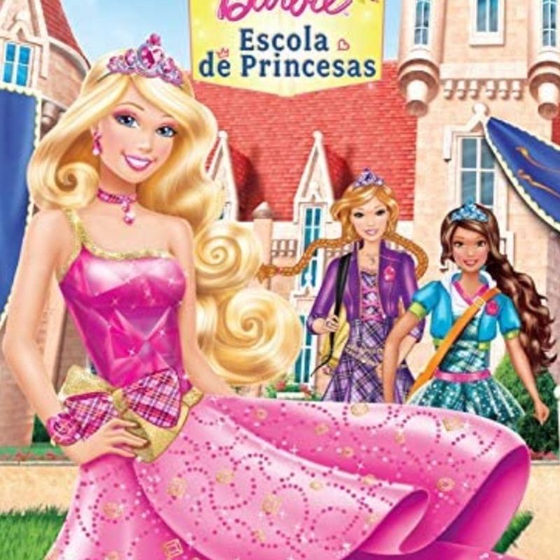 Pink Vestido Barbie Escola De Princesas Fantasia Barbie Escola Barbie  Princesa Vestido Fantasia Barbie