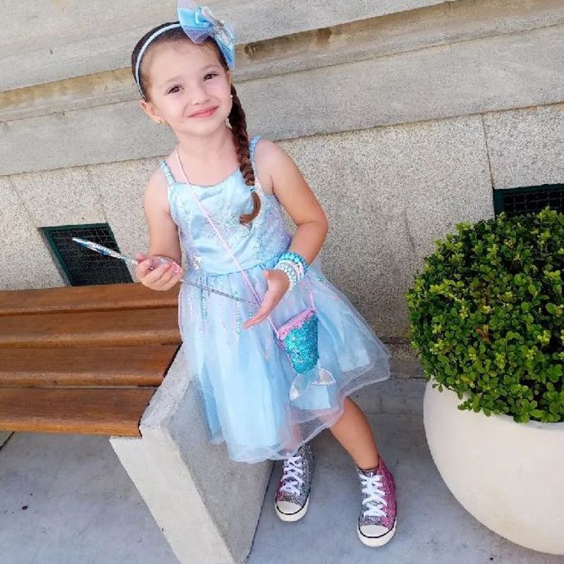 Fantasia Vestido Frozen Tamanho Anos Lindooooo de Viver e