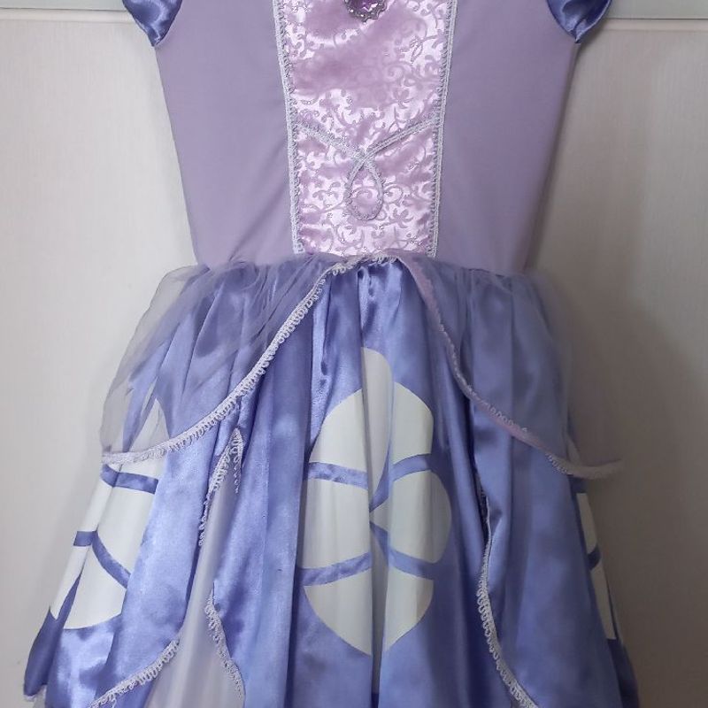 Fantasia Vestido Princesa Sofia Disney Tamanho 3/4 Anos, Roupa Infantil  para Menina Lorcon Usado 91580097