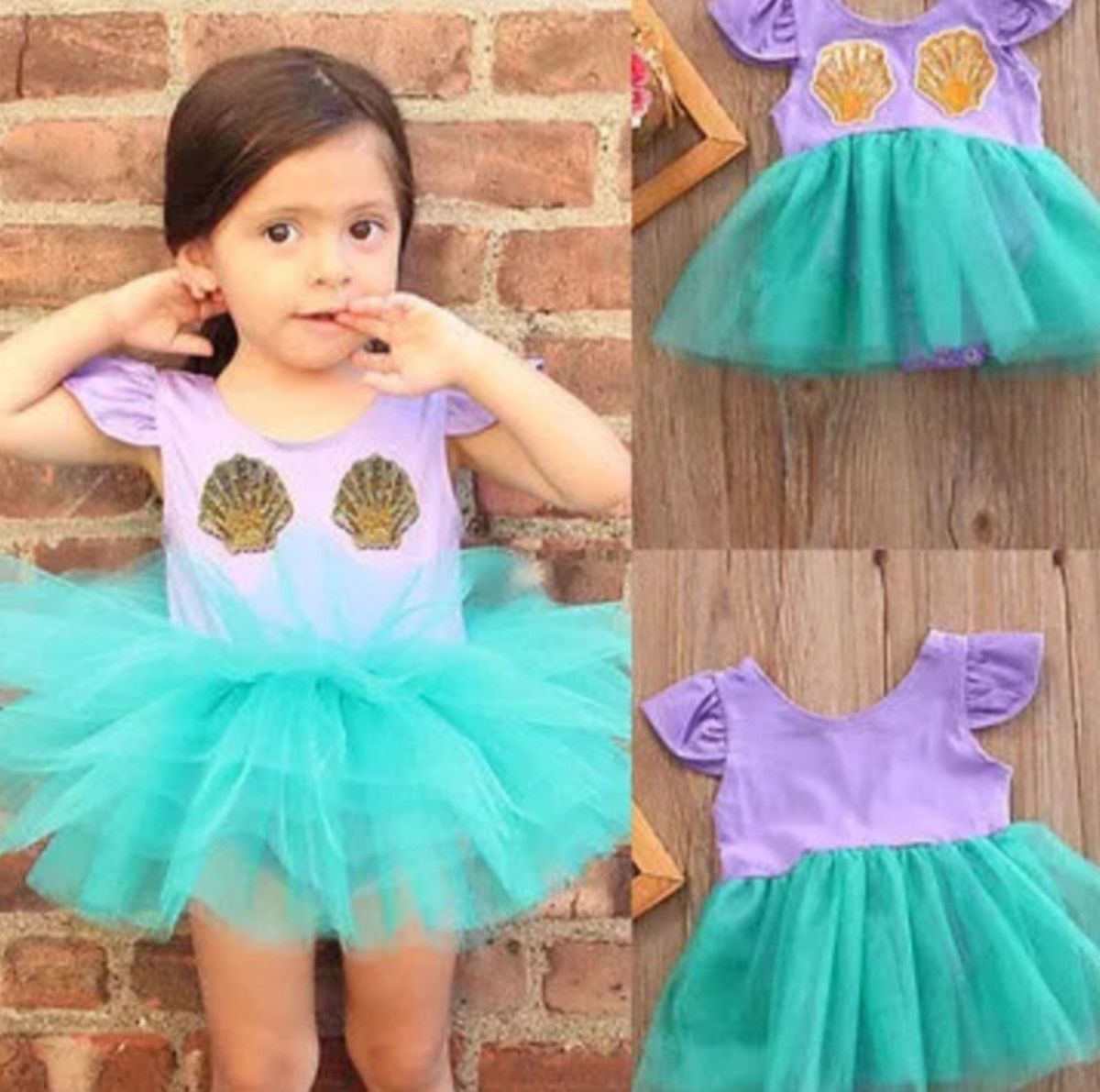 vestido sereia infantil