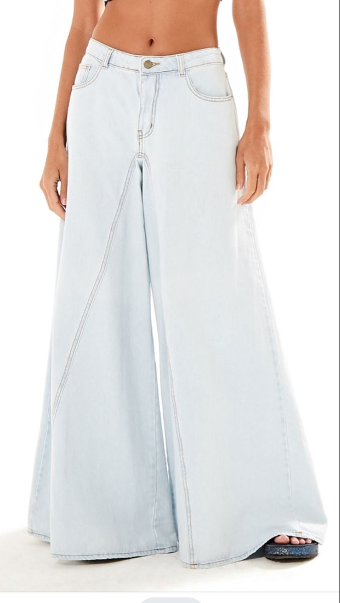 calça pantalona jeans farm