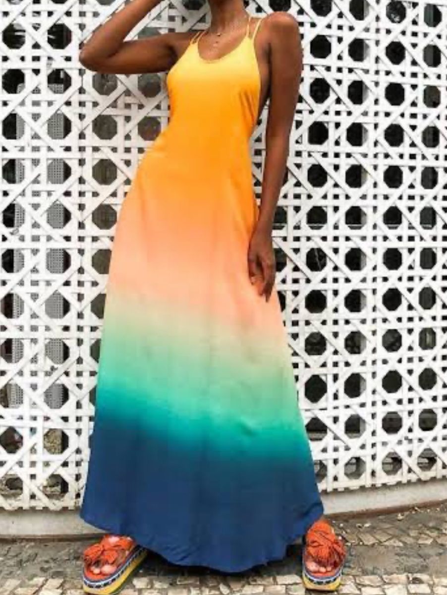 vestido longo arpoador