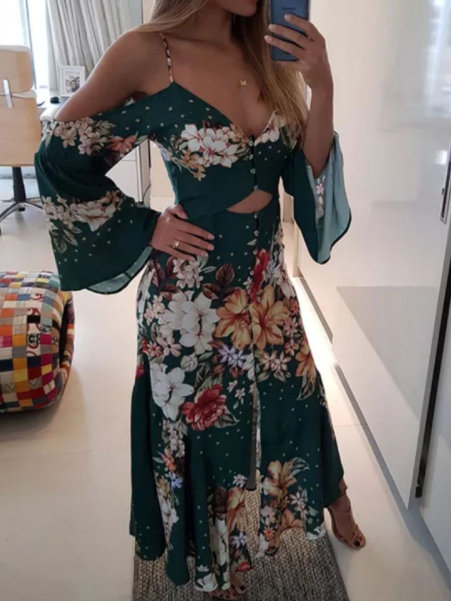 vestido longo enjoei