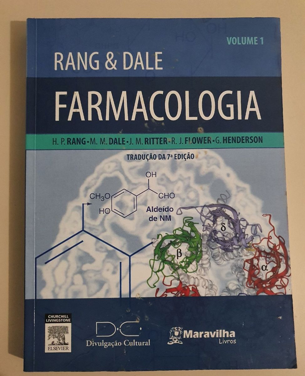 Farmacologia Rang & Dale (1 E 2) | Livro Elsevier Usado 78427006 | Enjoei