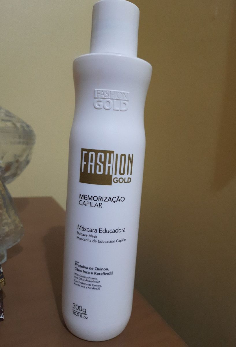 Fashion Gold Máscara Educadora. Excelente Produto Pra Alinhar Os Fios