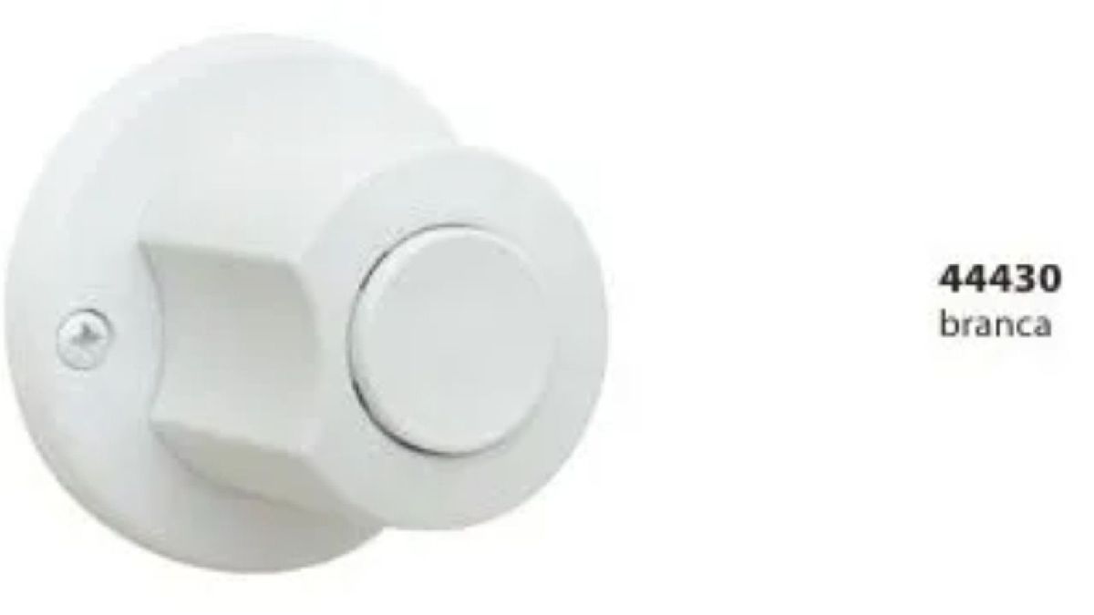 Fechadura Lockwell Tubular para Divisórias Branca Mod. 44430 | Móvel p ...