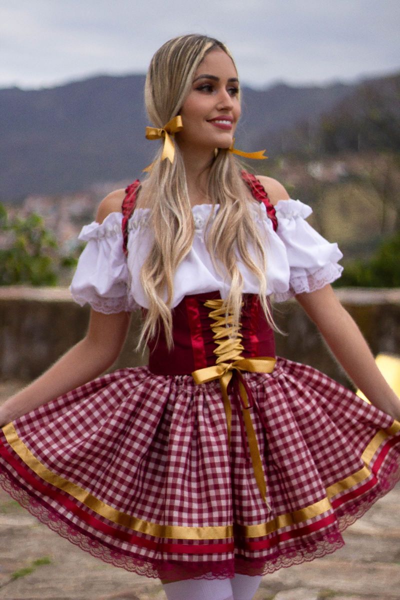vestido feminino festa junina