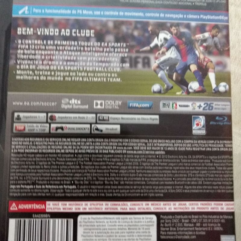 Jogo Fifa 13 para Ps3 | Jogo de Videogame Play Station Usado 81234633 |  enjoei