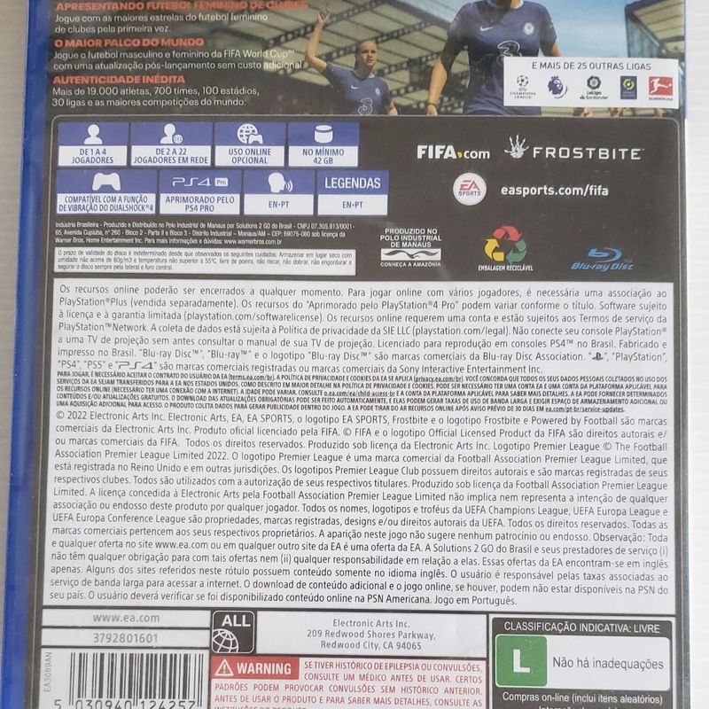 Fifa 21 Ps4 Midia Fisica | Console de Videogame Ps4 Game Usado 93407598 |  enjoei