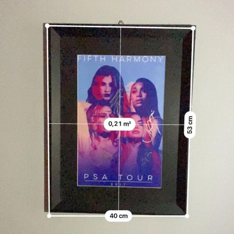 Item Colecionável Fifth Harmony Poster Autografado e Moldurado Psa