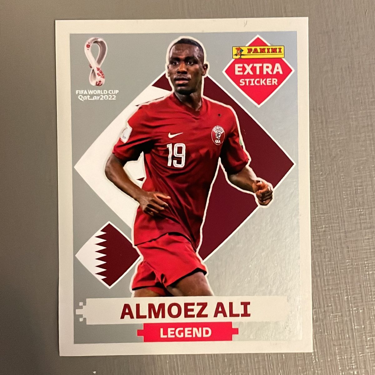 Figurinha Almoez Ali Legend Extra Prata/silver Copa Qatar 2022 | Item p ...