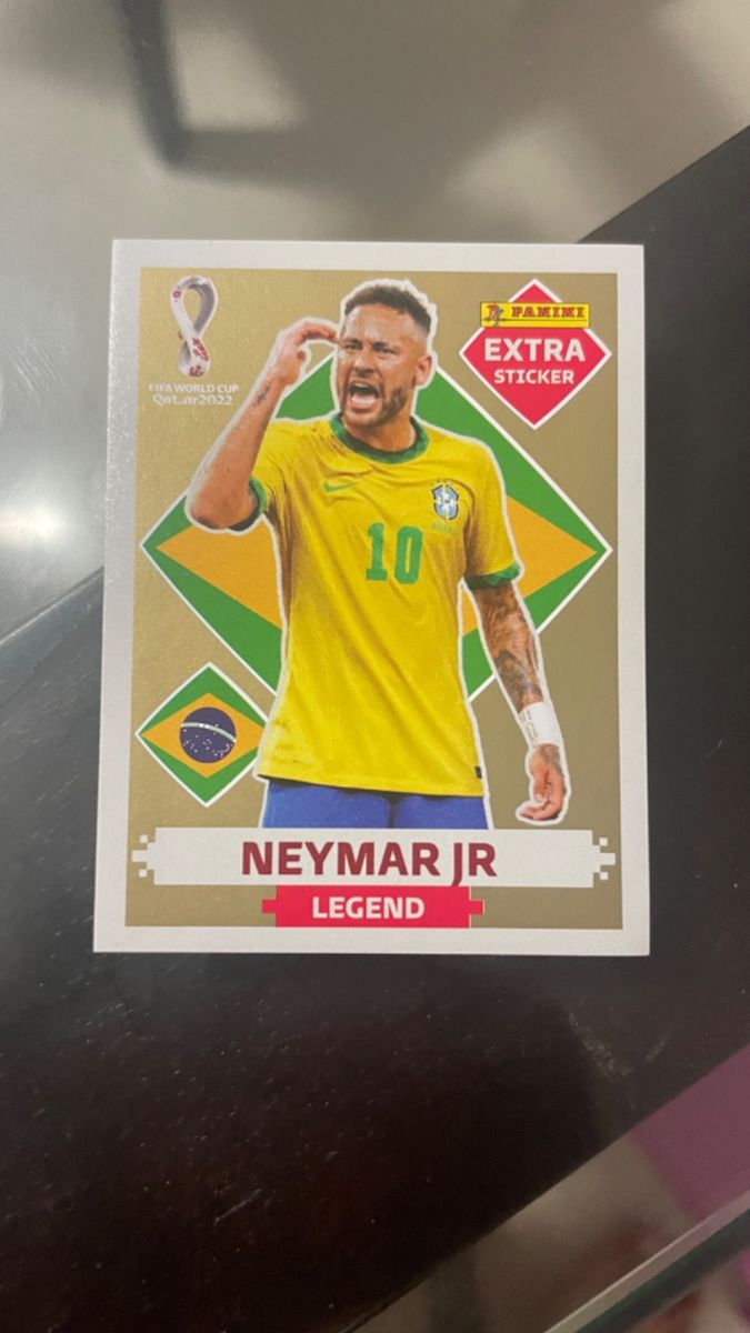 Figurinhas Douradas da Copa, Neymar Legend Bordo e Spinner Dourado |  Produto Masculino Panini Nunca Usado 82643376 | enjoei