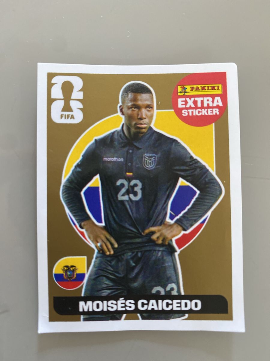 Figurinha Copa 2026 Moises Caicedo Extra Sticker | Produto Vintage e ...