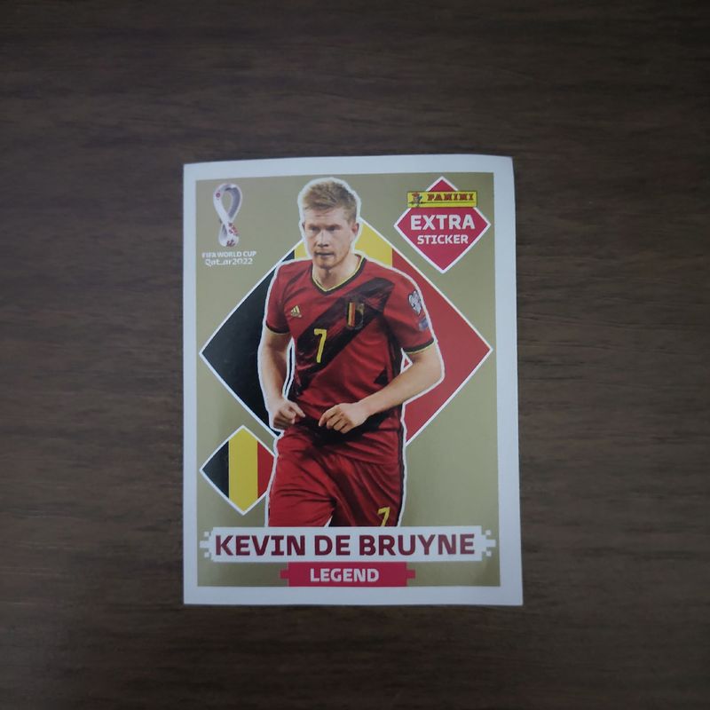Figurinha Extra Kevin de Bruyne, Legend Gold | Panini Nunca Usado