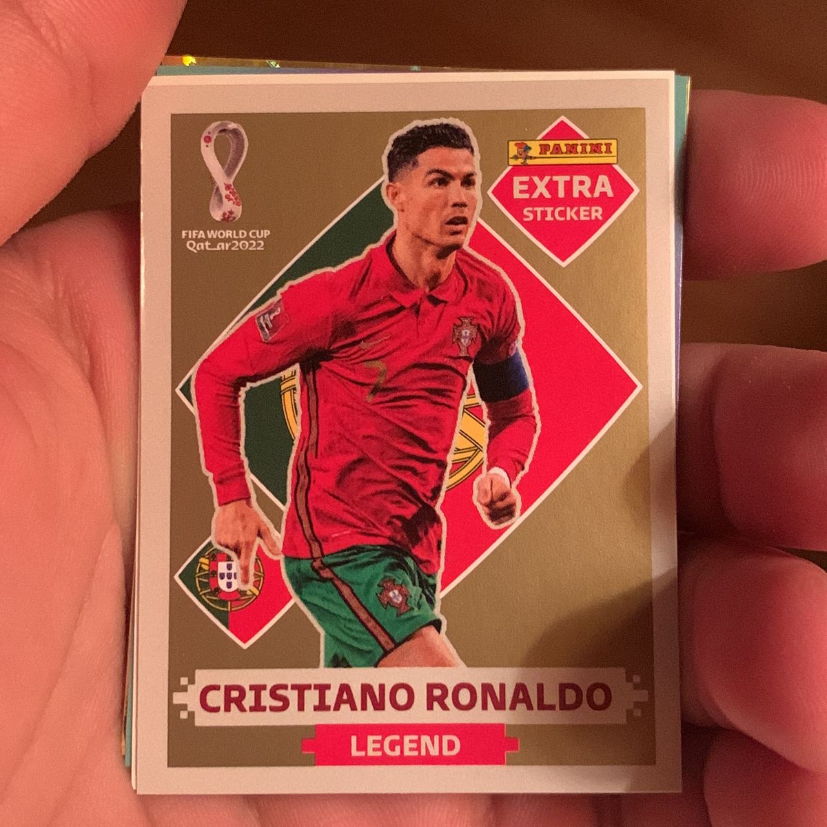 Figurinha Cristiano Ronaldo Legend Ouro | Item p/ Esporte e Outdoor ...