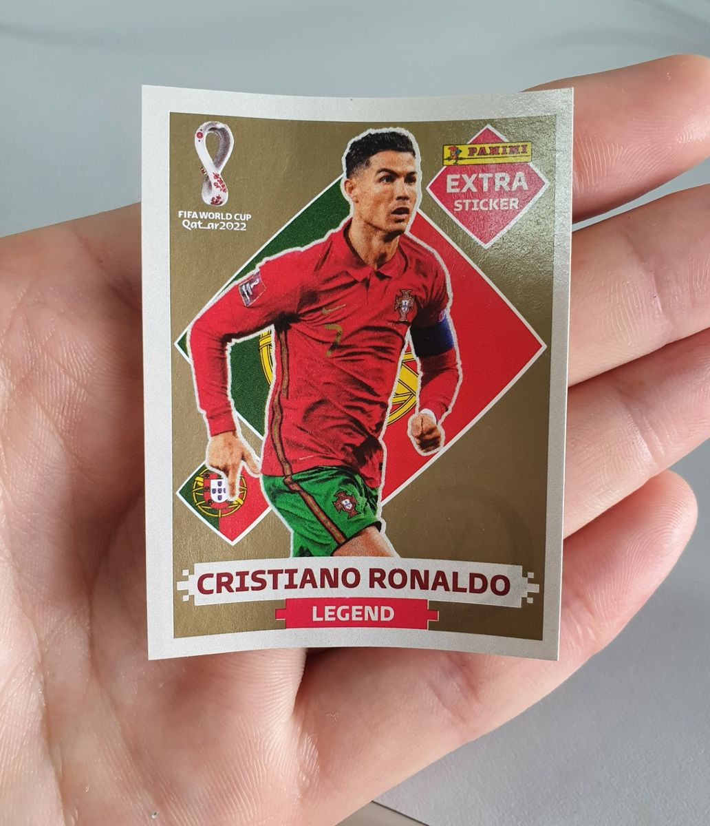 Figurinha Cristiano Ronaldo Legend Ouro | Item p/ Esporte e Outdoor ...