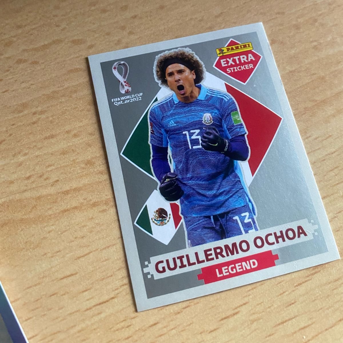 Guillermo Ochoa Ouro Carta Rara Figurinha Copa 2022 Colecionador Lendária  Legend à venda álbum 