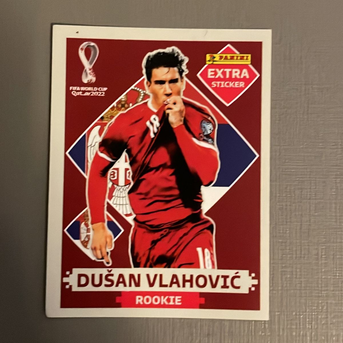 Panini WM 2022 Extra Sticker Dusan Vlahovic | Acheter sur