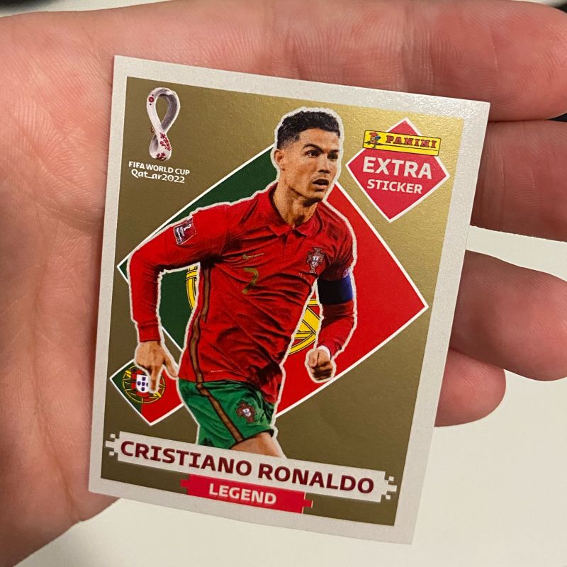 Figurinha Legend Gold Extra Cristiano Ronaldo Copa 2022