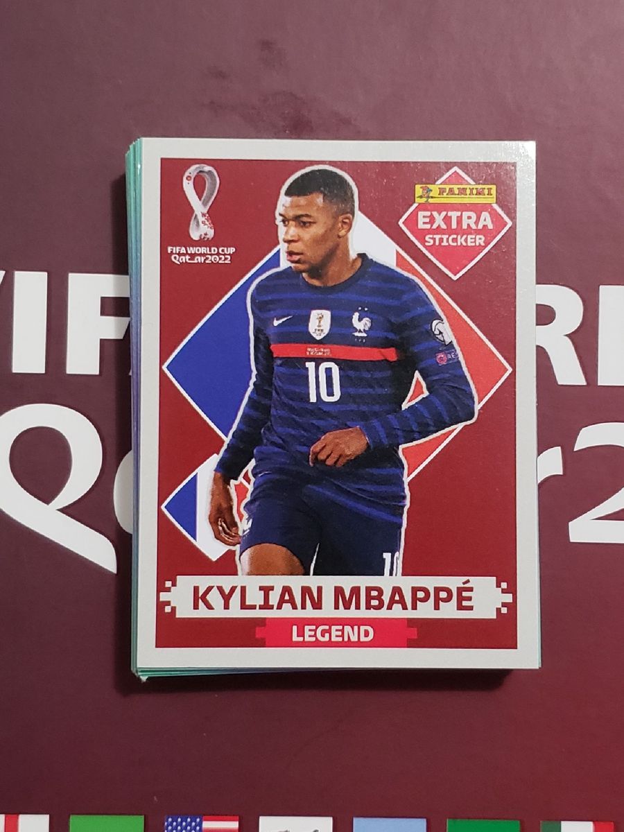 Figurinha Extra Original Copa 2022 - Kylian Mbappé Legend Bordô | Item de  Papelaria Panini Nunca Usado 81545877 | enjoei