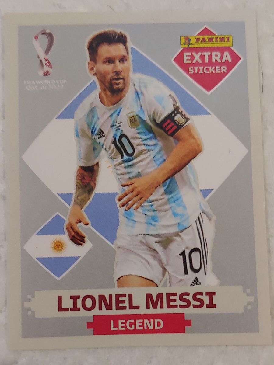 Figurinha Messi Rara Legend Prata Copa 22 Original