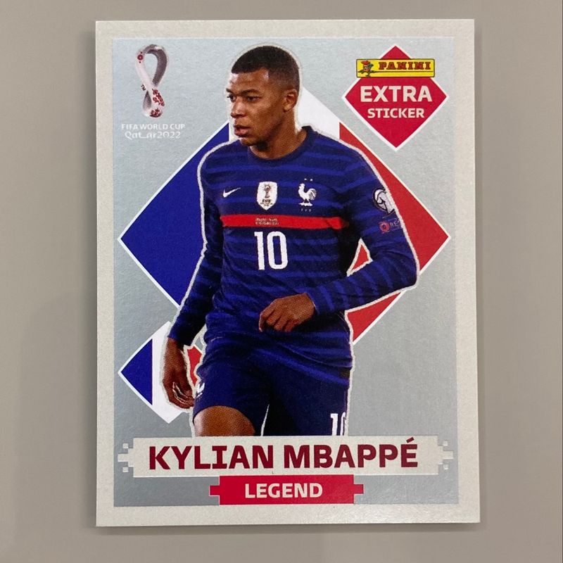 Figurinha Mbappé Legend Extra Prata Copa 2022 Original