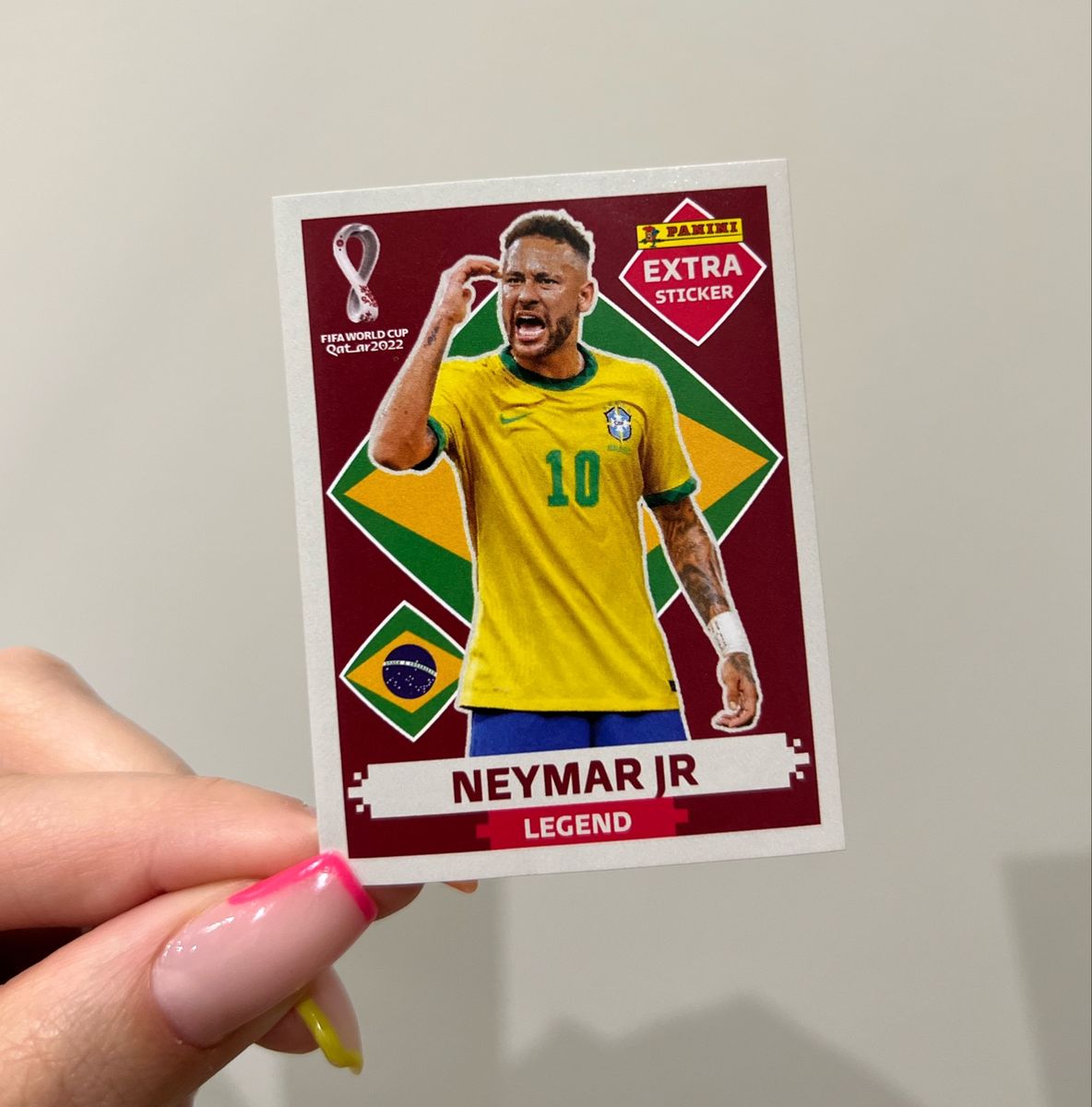 Figurinha Neymar Legend Extra Bordo