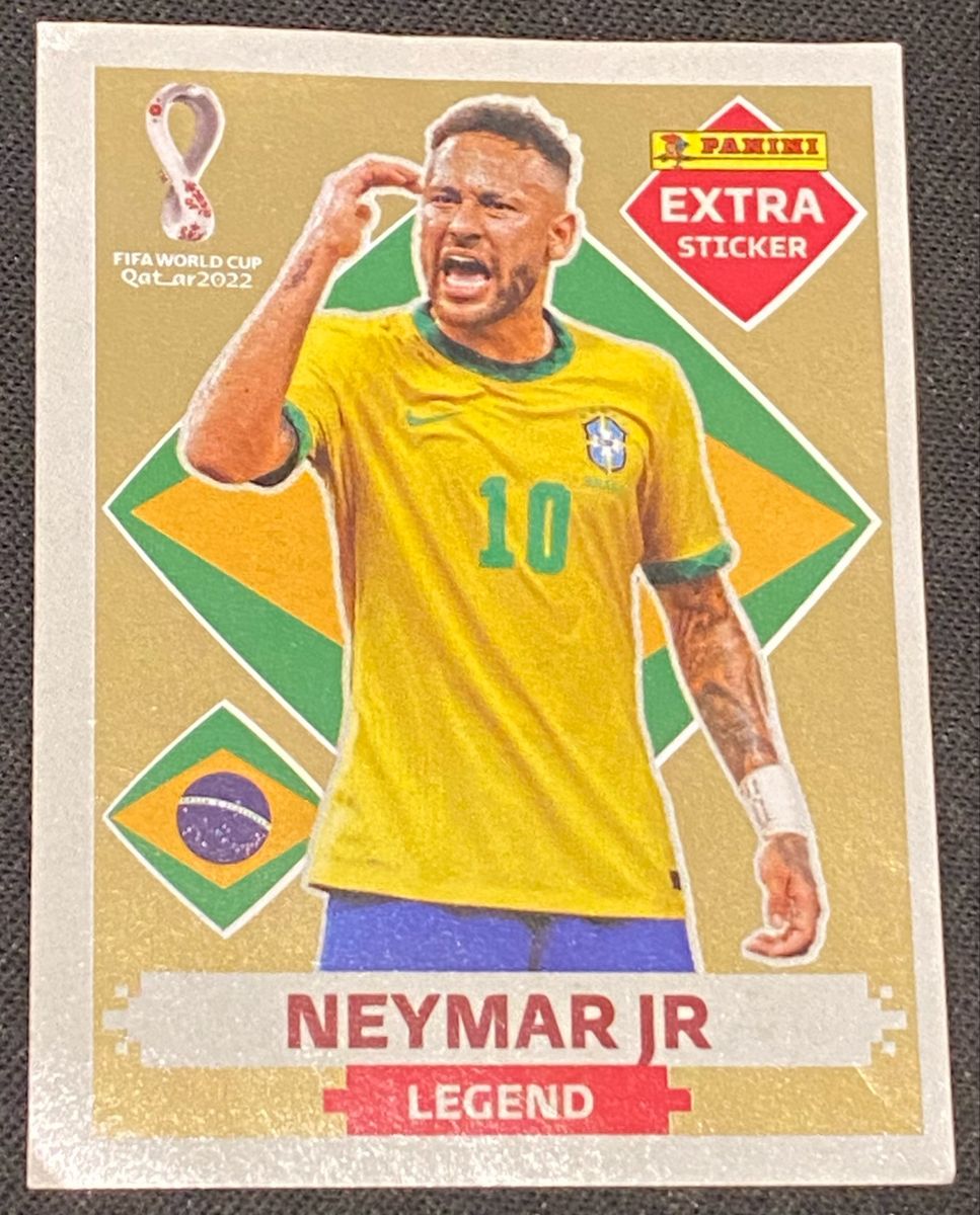 Figurinha Extra Neymar Jr Gold Legend Copa do Mundo 2022 | Item p/ Esporte  e Outdoor Panini Nunca Usado 76433776 | enjoei