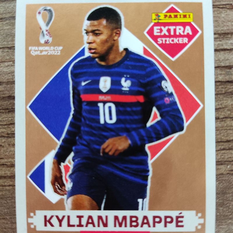 Figurinha Extra Sticker Kylian Mbappe Bronze