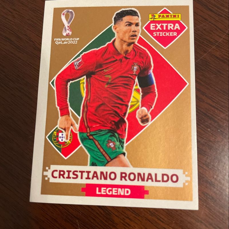 Figurinha copa qatar 2022 cristiano ronaldo legend bronze em