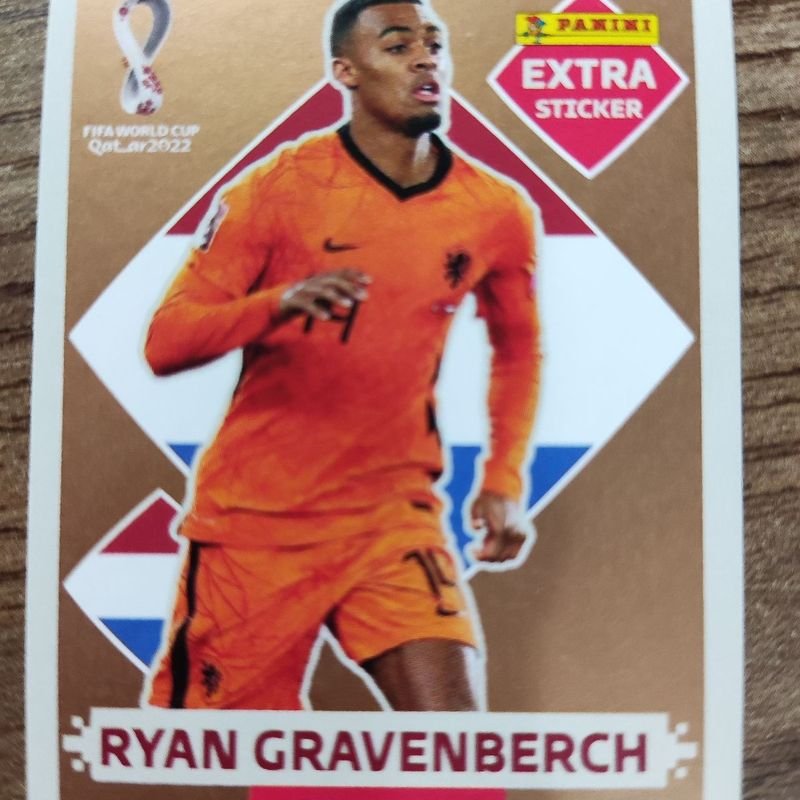 Sticker EXTRA Ouro: Figurinha do Gravenberch- Álbum Copa do Mundo