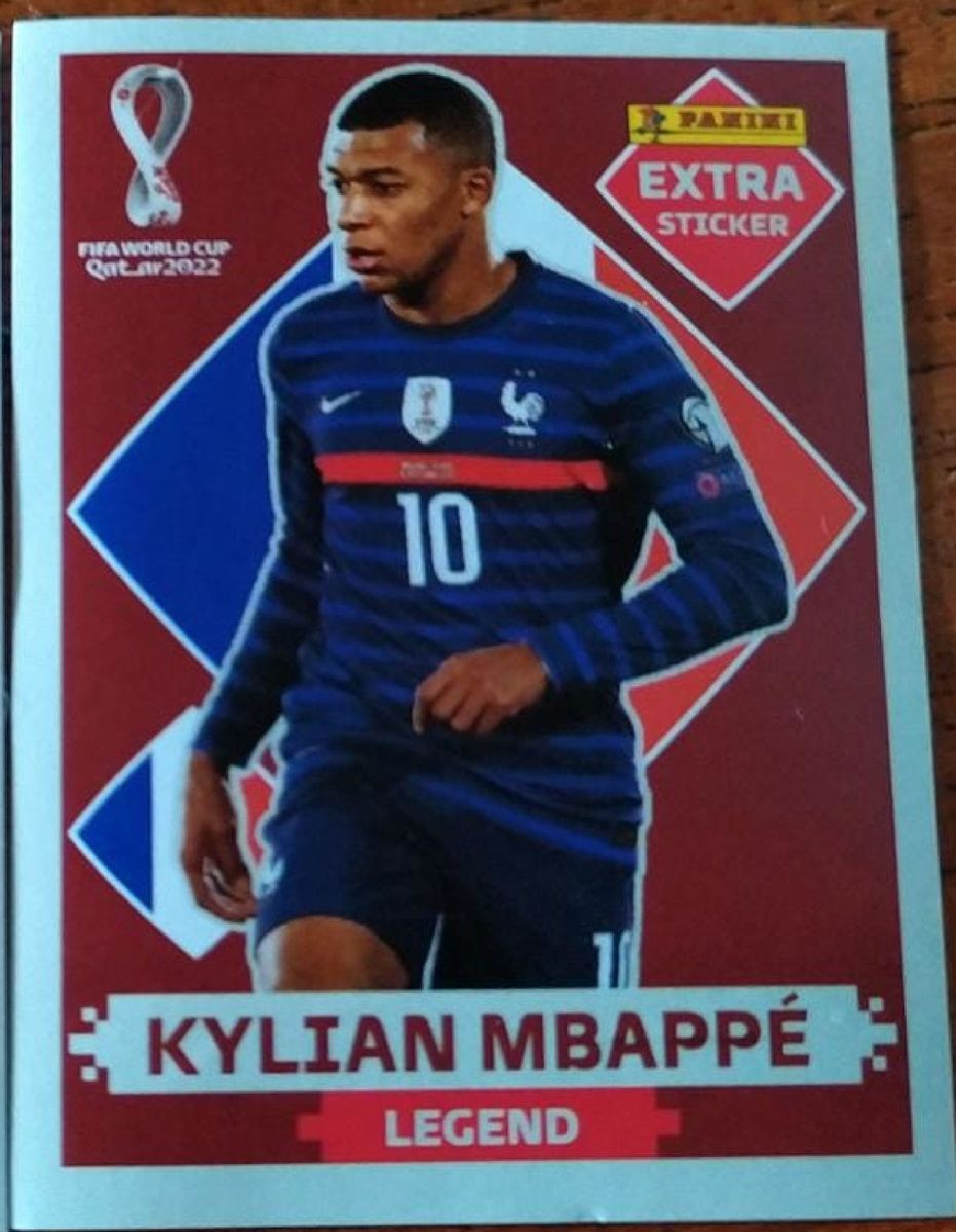 Figurinha Kylian Mbappé Extra Sticker Bordô Copa Qatar 2022 | Livro Panini  Nunca Usado 76139493 | enjoei