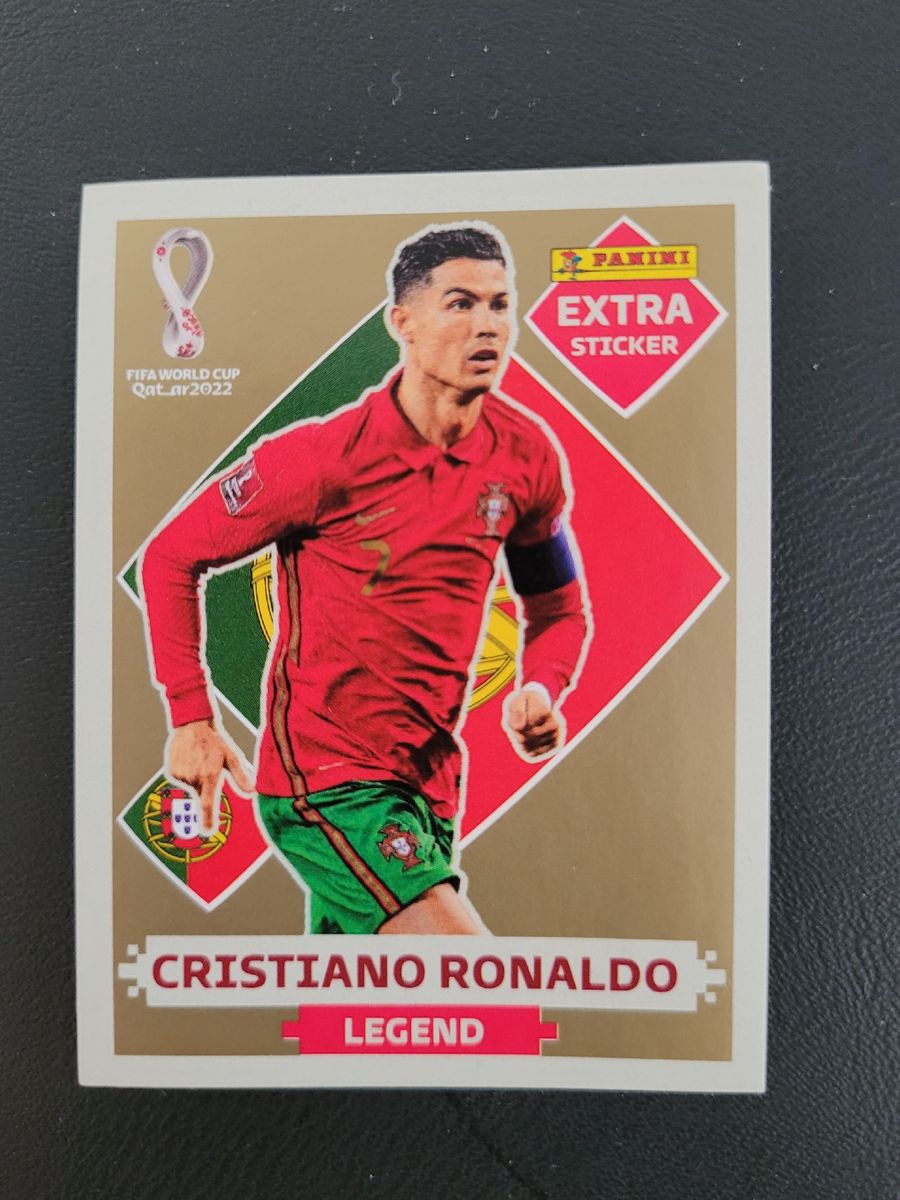 Figurinha Legend Cristiano Ronaldo Gold | Produto Vintage e Retro ...