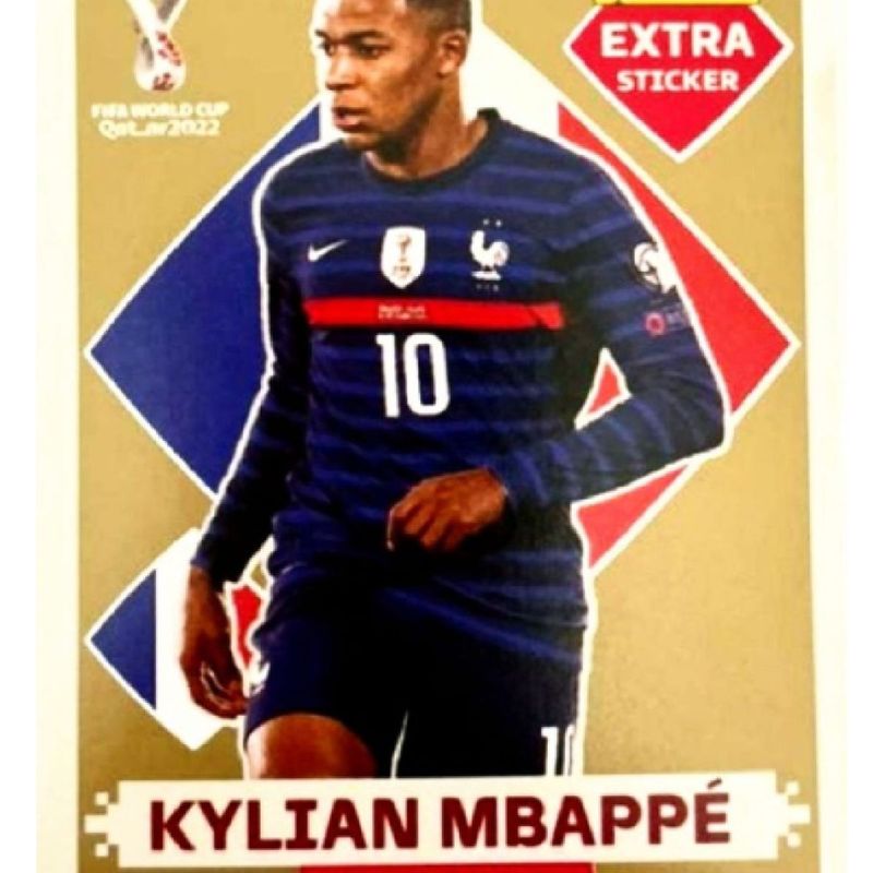 Figurinha Mbappé Gold - Copa do Mundo 2022