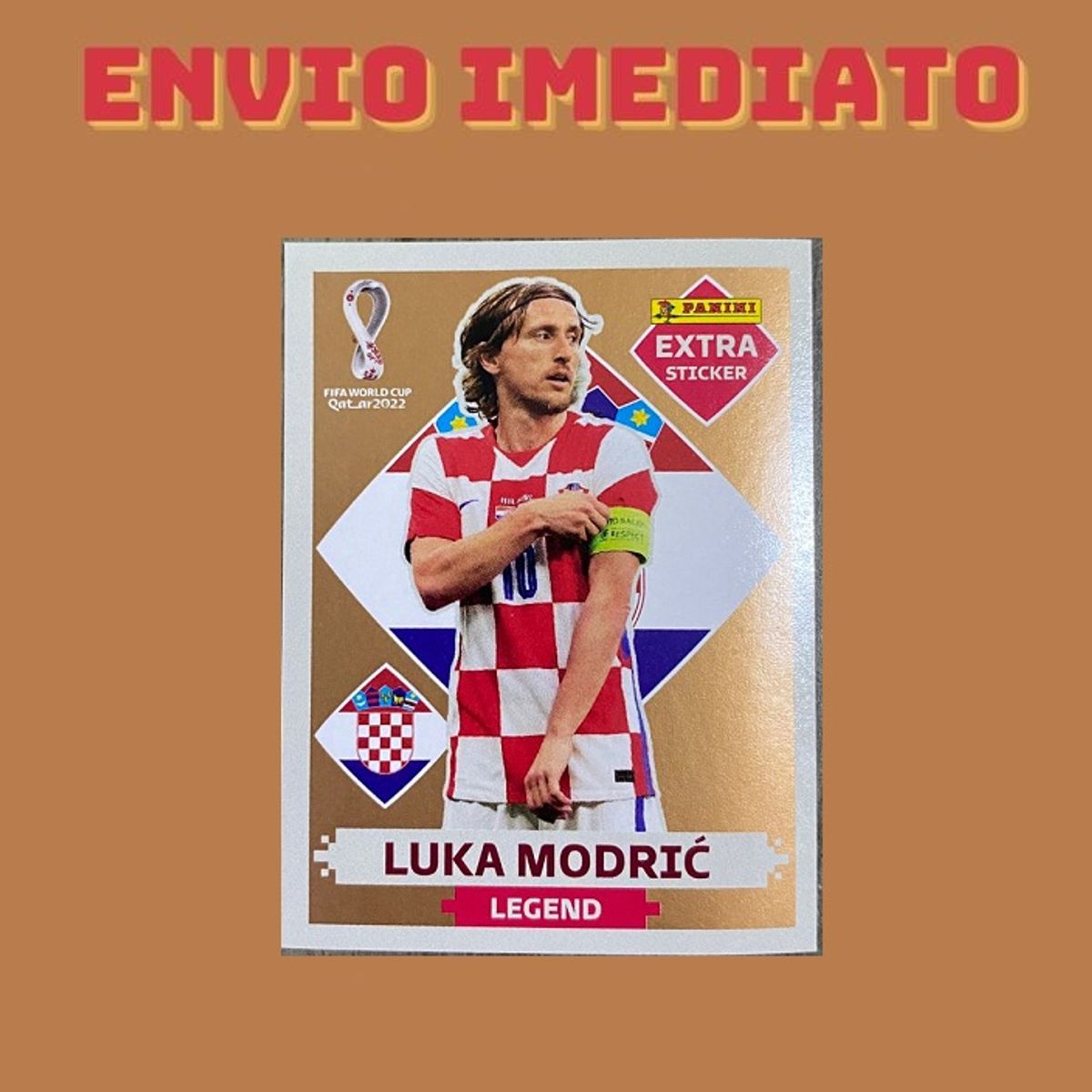 Modric Bronze Figurinha Extra Legend Copa Do Mundo 2022 (envio Imediato ...