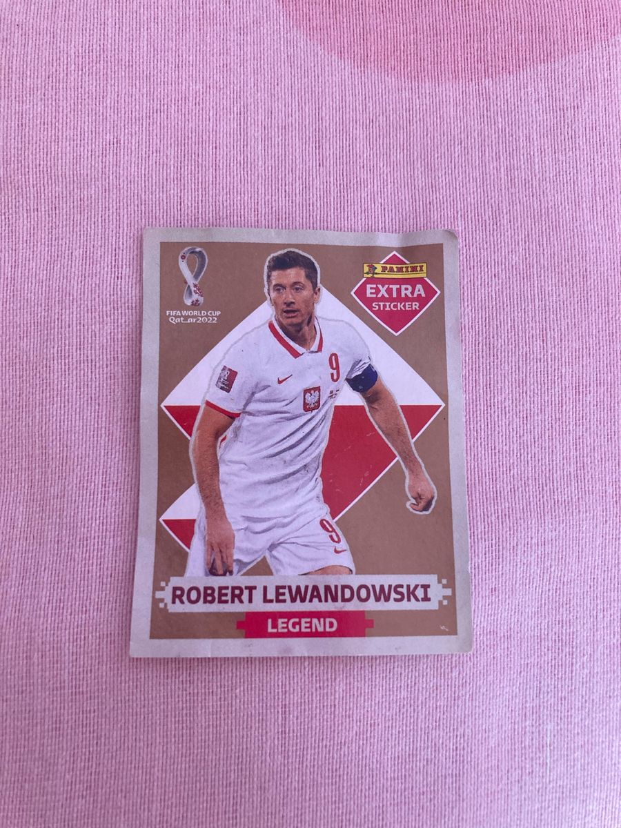 Figurinha Legend Robert Lewandowski | Item Info & Eletro Pannini Nunca ...